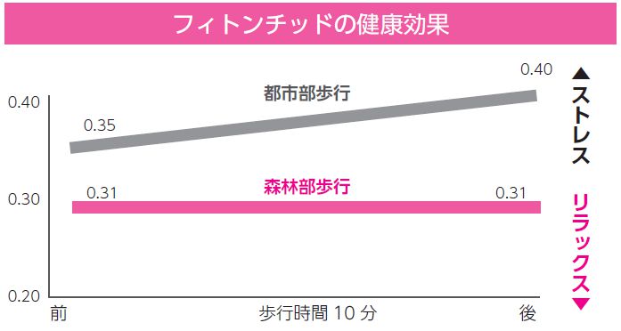 都市部と森林部の比較