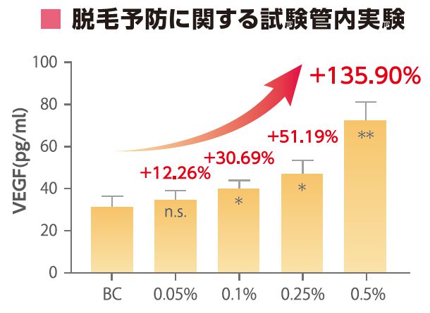 脱毛予防に関する試験管内実験