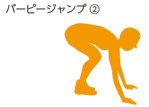 両手ついてしゃがむ