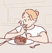 食べるのをためらう