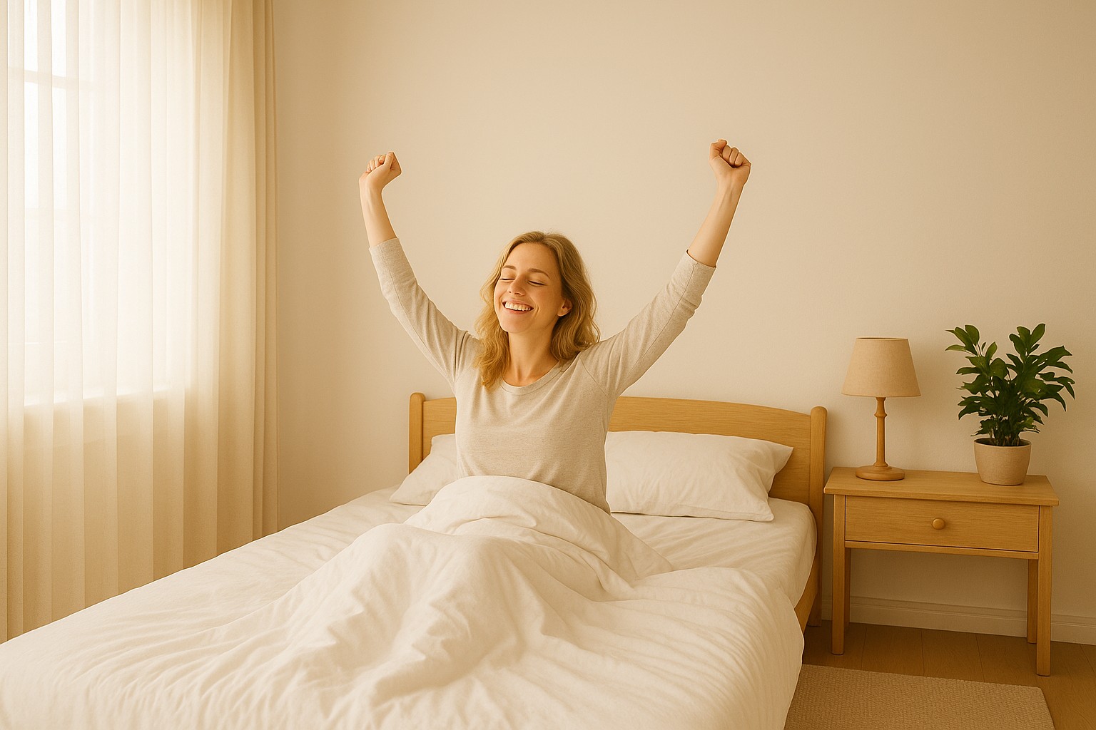 朝気持ちよく起きる