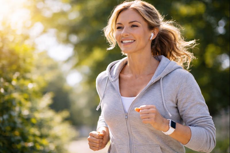 ランニングする人