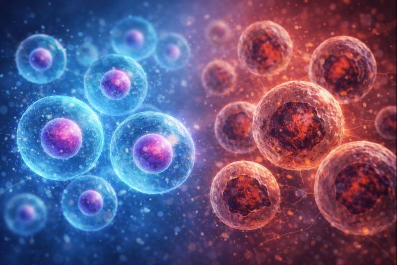 新旧の細胞イメージ