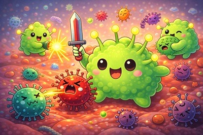 活躍するマクロファージ