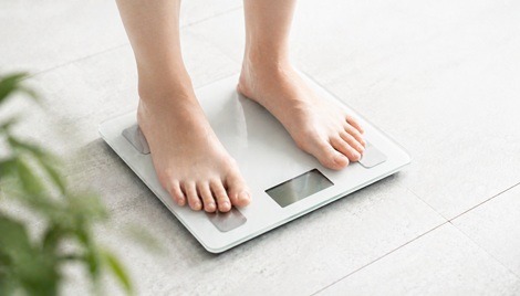 体重計で確認