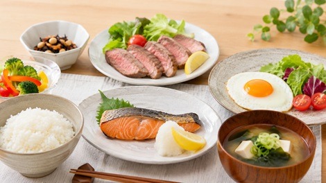 タンパク質中心の食卓