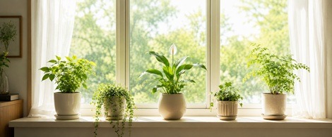 窓辺の植物